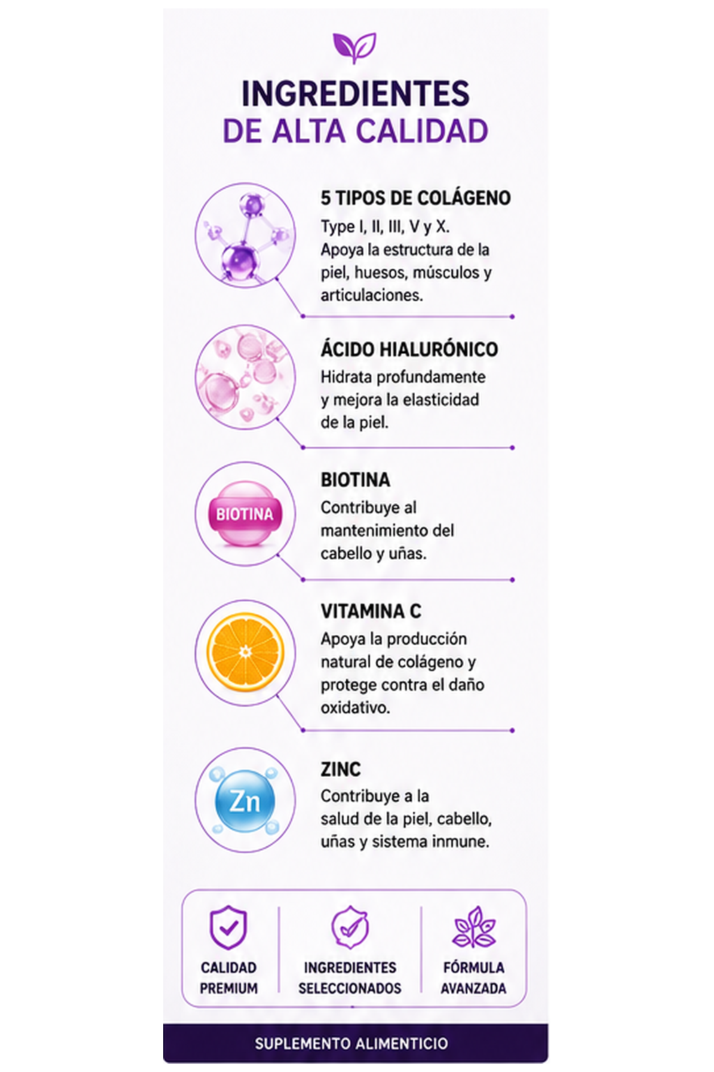 COLÁGENO 5 EN 1 – APOYO PARA ARTICULACIONES Y REJUVENECIMIENTO