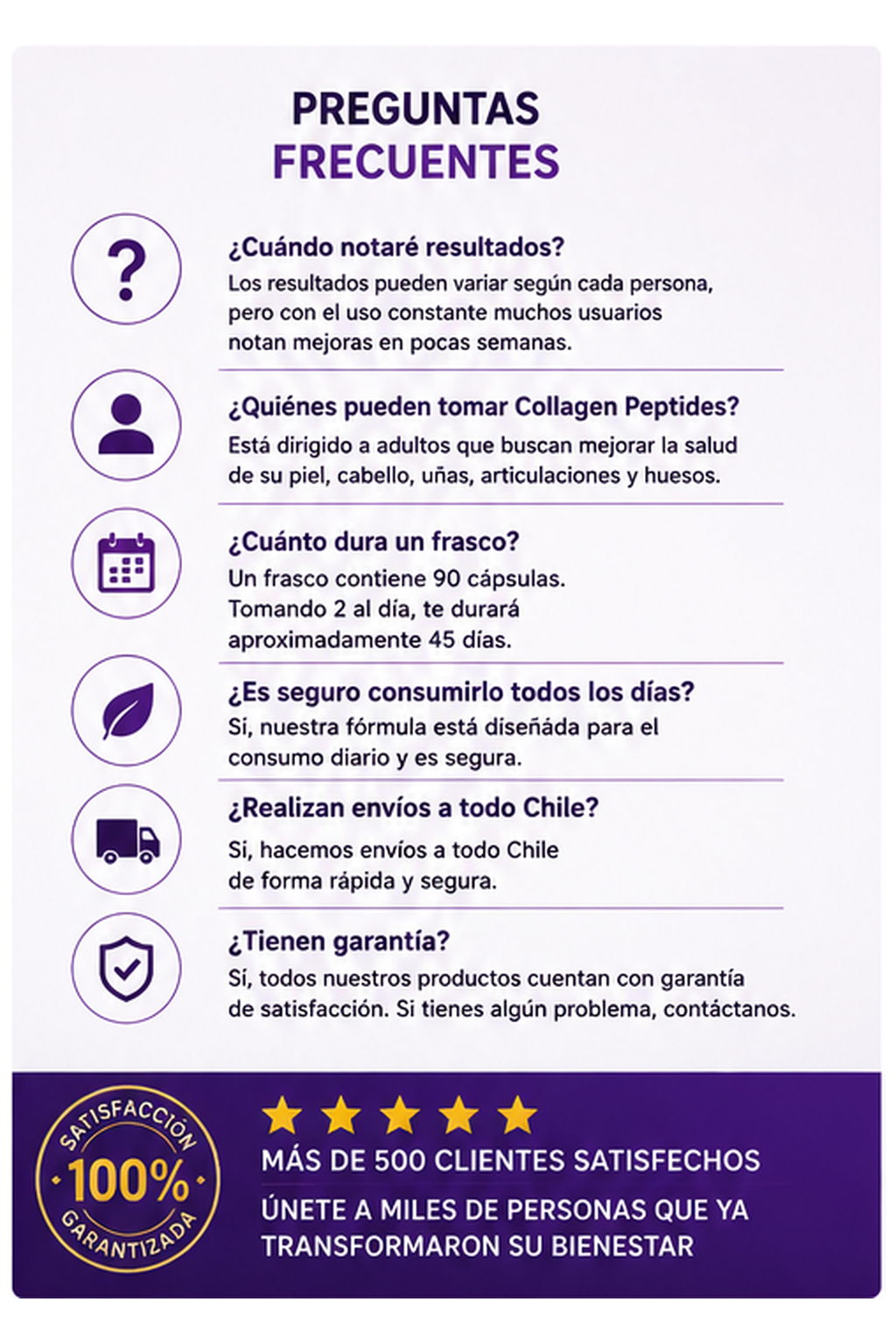 COLÁGENO 5 EN 1 – APOYO PARA ARTICULACIONES Y REJUVENECIMIENTO