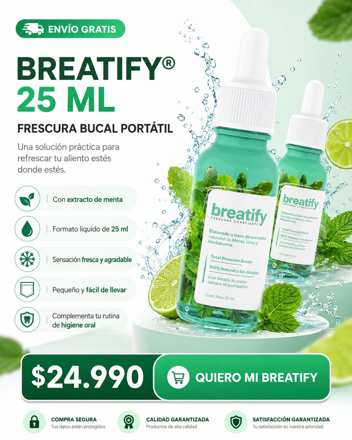 BREATIFY® — Tratamiento contra el mal aliento 30 ml