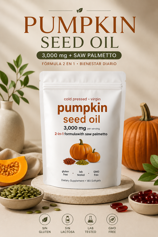 🎃 Pumpkin Seed Oil 3.000 mg + Saw Palmetto