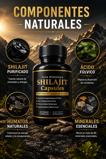 SHILAJIT PURE HIMALAYA 60 CAPSULAS