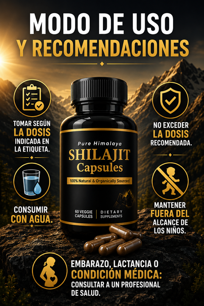 SHILAJIT PURE HIMALAYA 60 CAPSULAS