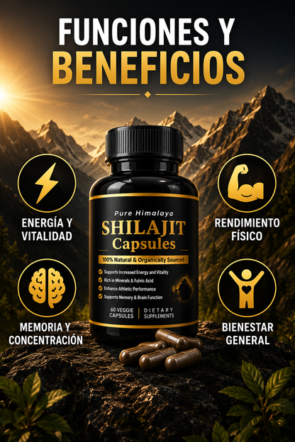 SHILAJIT PURE HIMALAYA 60 CAPSULAS